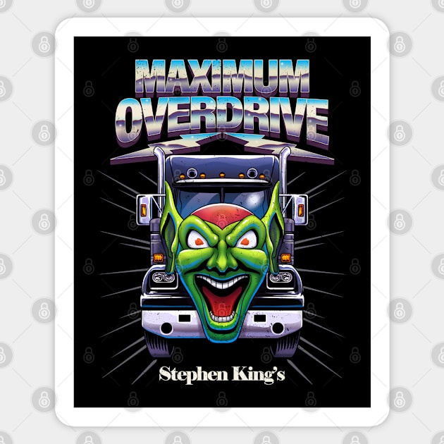 Maximum Overdrive Goblin Truck Sticker by Scud"